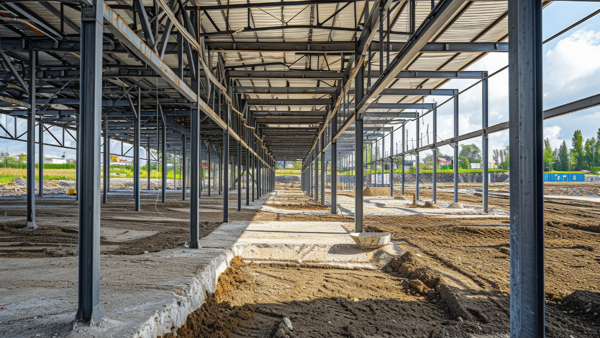 Obra Limpa e Organizada: Como a estrutura metálica reduz o desperdício no canteiro