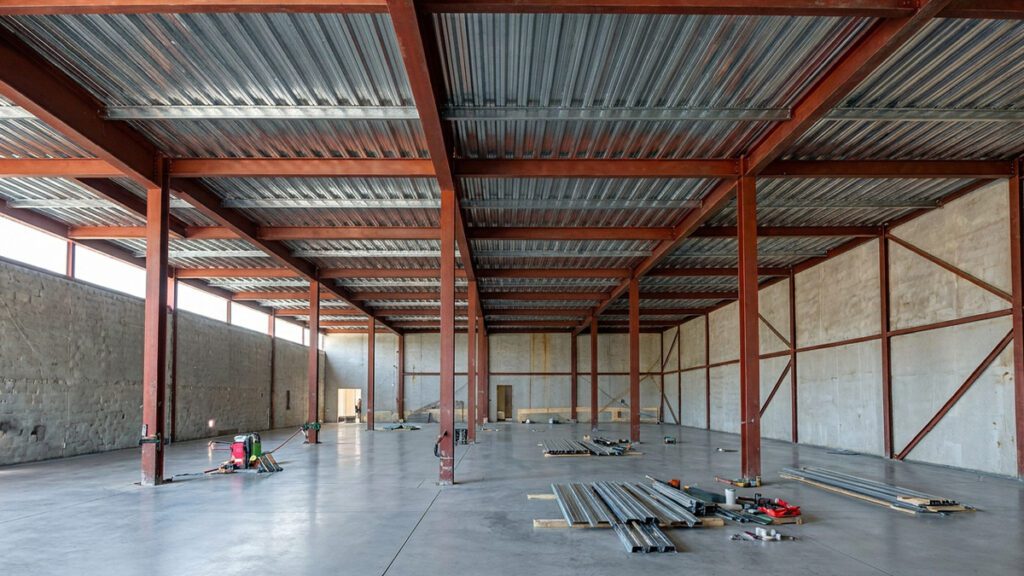 O steel deck é uma solução estrutural que substitui a laje tradicional com mais eficiência porque combina aço e concreto em um sistema único, eliminando formas convencionais, reduzindo escoramentos e acelerando o processo construtivo. Esse sistema permite maior rapidez de execução, menor desperdício de materiais e excelente desempenho estrutural, tornando-se uma das tecnologias mais modernas da construção civil, especialmente quando associado a estruturas metálicas. Cada vez mais utilizado em projetos residenciais, comerciais e industriais, o steel deck representa uma evolução na forma de construir pavimentos e coberturas. Neste guia completo, você entenderá como funciona, quais são suas vantagens, quando utilizar e por que empresas especializadas como a AGS Metálica são essenciais para garantir resultados seguros e eficientes. O que é o steel deck O steel deck é um sistema de laje mista composto por chapas de aço galvanizado perfiladas e uma camada de concreto estrutural. A chapa metálica possui dupla função: atua como fôrma durante a concretagem e, após a cura do concreto, passa a funcionar como armadura positiva da laje. Na prática, isso significa que o elemento metálico permanece incorporado à estrutura final, diferente das formas tradicionais de madeira que são removidas após a concretagem. Esse sistema normalmente inclui: • Chapas metálicas perfiladas • Concreto estrutural • Conectores de cisalhamento • Armaduras complementares quando necessário • Vigas metálicas de apoio A união entre aço e concreto cria um comportamento estrutural composto, aumentando resistência e eficiência do conjunto. Como funciona a laje steel deck O funcionamento do steel deck baseia-se na ação conjunta entre aço e concreto. Durante a execução: 1. As chapas metálicas são fixadas sobre as vigas estruturais. 2. Elas servem como plataforma de trabalho para as equipes. 3. O concreto é lançado sobre as chapas. 4. Após a cura, o aço e o concreto passam a atuar como um único elemento estrutural. Essa interação ocorre porque o perfil da chapa possui relevos e geometria específica que permite aderência ao concreto, garantindo transferência de esforços entre os materiais. O resultado é uma laje leve, resistente e com excelente desempenho estrutural. Diferença entre steel deck e laje tradicional A principal diferença entre o steel deck e a laje convencional está na metodologia construtiva. Na laje tradicional: • Utilizam-se formas de madeira ou metálicas removíveis • É necessário escoramento intenso • Há maior consumo de concreto • O tempo de execução é maior • Existe maior geração de resíduos No steel deck: • A chapa metálica substitui a forma • O escoramento é reduzido ou eliminado • O consumo de materiais é otimizado • O processo é mais rápido • O desperdício é menor Além disso, o steel deck combina resistência do concreto à compressão com resistência do aço à tração, resultando em um sistema estrutural mais eficiente que muitos métodos convencionais. Por que o steel deck substitui a laje tradicional com eficiência Existem vários fatores que tornam o steel deck uma alternativa eficiente. Eliminação de formas removíveis A chapa metálica funciona como forma permanente, dispensando madeira e reduzindo etapas construtivas. Isso reduz custos, tempo e desperdício de materiais, além de simplificar a logística do canteiro. Redução de escoramentos Em muitos casos, o steel deck dispensa escoramento intenso, o que acelera a execução e melhora a segurança da obra. Menos escoras significa mais espaço livre para circulação de trabalhadores e equipamentos. Rapidez de execução A instalação das chapas é rápida e prática, permitindo avanço acelerado da obra. Após a montagem, a laje já pode receber concreto imediatamente, reduzindo o tempo total de construção. Plataforma de trabalho imediata As chapas metálicas criam uma superfície segura para circulação das equipes logo após a instalação. Isso permite que diferentes etapas da obra ocorram simultaneamente, aumentando a produtividade. Menor peso estrutural O steel deck possui excelente relação resistência-peso, sendo mais leve que lajes maciças tradicionais. Essa característica reduz cargas sobre fundações e estruturas, podendo gerar economia em toda a obra. Vantagens estruturais do steel deck O desempenho estrutural é um dos principais motivos da popularidade desse sistema. Entre as vantagens estão: • Alta resistência mecânica • Maior capacidade de carga • Possibilidade de maiores vãos • Redução de fissuras • Melhor comportamento estrutural global A combinação entre aço e concreto cria uma laje mais leve e resistente que sistemas convencionais. Isso permite projetos mais eficientes e econômicos. Economia de materiais e redução de custos O steel deck contribui para economia de várias formas. Primeiro, reduz o consumo de concreto, pois o perfil metálico diminui o volume necessário em comparação com lajes maciças. Segundo, elimina custos com formas removíveis e parte da mão de obra associada. Terceiro, reduz desperdícios e retrabalho. A soma desses fatores pode gerar economia significativa no custo global da obra. Sustentabilidade na construção A sustentabilidade é um diferencial importante do steel deck. O sistema gera menos resíduos, utiliza menos madeira e permite uso de aço reciclável, reduzindo impacto ambiental. Além disso, a eficiência construtiva reduz consumo de recursos e energia durante a execução. Essas características tornam o steel deck alinhado com práticas modernas de construção sustentável. Segurança durante a execução A segurança no canteiro também melhora com o uso do steel deck. A plataforma metálica cria superfície estável para circulação, reduzindo riscos de acidentes. A redução de escoramentos e materiais soltos também contribui para um ambiente mais organizado e seguro. Aplicações do steel deck em projetos residenciais Embora muito utilizado em edifícios comerciais e industriais, o steel deck também é excelente para residências. Entre as aplicações estão: • Pavimentos superiores de casas • Mezaninos • Varandas estruturais • Garagens • Coberturas acessíveis • Ampliações e reformas Residências com estrutura metálica se beneficiam ainda mais desse sistema, pois ele se integra perfeitamente ao projeto estrutural. Integração com estruturas metálicas O steel deck apresenta desempenho máximo quando utilizado em conjunto com estruturas metálicas. Isso ocorre porque ambos os sistemas compartilham características como: • Precisão dimensional • Rapidez de montagem • Industrialização do processo • Redução de peso • Alta resistência Essa integração é uma das especialidades de empresas como a AGS Metálica, que atuam desde o projeto até a execução estrutural. Conforto térmico e acústico Quando corretamente dimensionado e combinado com materiais de isolamento, o steel deck pode apresentar excelente desempenho térmico e acústico. O sistema permite inclusão de: • Mantas acústicas • Contrapisos específicos • Revestimentos técnicos Isso garante conforto equivalente ou superior às lajes tradicionais. Durabilidade e vida útil O aço galvanizado utilizado no steel deck possui alta resistência à corrosão, especialmente quando protegido e especificado corretamente. A durabilidade do sistema é elevada, podendo acompanhar toda a vida útil da edificação com manutenção mínima. Além disso, o concreto protege o aço após a cura, aumentando ainda mais a resistência do conjunto. Flexibilidade arquitetônica Outro grande benefício do steel deck é a liberdade arquitetônica. O sistema permite: • Vãos maiores • Menor número de pilares • Layouts mais abertos • Soluções arquitetônicas modernas Isso possibilita projetos mais sofisticados e personalizados. Quando o steel deck é mais indicado O uso do steel deck é especialmente recomendado em situações como: • Obras com prazo reduzido • Projetos com estrutura metálica • Construções com grandes vãos • Reformas e ampliações • Obras com necessidade de redução de peso • Empreendimentos que buscam sustentabilidade Cada projeto deve ser avaliado tecnicamente para garantir a melhor solução estrutural. Comparação entre steel deck e laje maciça Uma comparação simples ajuda a entender as diferenças. Steel deck: • Execução rápida • Menor peso • Menos desperdício • Menor escoramento • Alta resistência • Integração com estrutura metálica Laje maciça tradicional: • Execução mais lenta • Maior consumo de concreto • Maior peso estrutural • Necessidade de formas removíveis • Mais etapas construtivas Na maioria dos casos modernos, o steel deck apresenta melhor relação custo-benefício. Importância do projeto estrutural especializado Apesar das vantagens, o steel deck exige engenharia especializada. O dimensionamento correto depende de fatores como: • Vão estrutural • Cargas previstas • Tipo de perfil metálico • Espessura do concreto • Conectores estruturais • Normas técnicas aplicáveis Por isso, a escolha de uma empresa experiente é fundamental para segurança e desempenho. O papel da AGS Metálica na execução de steel deck Empresas especializadas como a AGS Metálica possuem conhecimento técnico e experiência para garantir que o steel deck seja executado com máxima eficiência. Entre os diferenciais estão: • Projeto estrutural preciso • Fabricação de componentes metálicos • Equipe técnica qualificada • Cumprimento de normas técnicas • Otimização de custos e prazos Essa expertise é essencial para que todas as vantagens do sistema sejam plenamente aproveitadas. O futuro das lajes na construção civil A tendência global da construção civil é a industrialização dos processos, buscando maior produtividade, sustentabilidade e previsibilidade. O steel deck representa exatamente essa evolução, substituindo métodos tradicionais por soluções mais inteligentes e eficientes. Com o crescimento das estruturas metálicas no Brasil, a adoção do steel deck tende a aumentar ainda mais nos próximos anos. Conclusão O steel deck substitui a laje tradicional com eficiência porque combina aço e concreto em um sistema estrutural único que elimina formas removíveis, reduz escoramentos, acelera a execução e melhora o desempenho estrutural. Essa tecnologia oferece vantagens como rapidez de obra, economia de materiais, sustentabilidade, segurança e flexibilidade arquitetônica, tornando-se uma das soluções mais modernas da construção civil. Quando executado por empresas especializadas como a AGS Metálica, o steel deck proporciona resultados superiores em qualidade, prazo e eficiência, sendo uma escolha estratégica para projetos residenciais e comerciais que buscam inovação e alto desempenho estrutural. Se desejar, posso criar também outro artigo para a AGS Metálica sobre estrutura metálica residencial, galpões metálicos ou comparativos de custo entre steel deck e laje convencional.