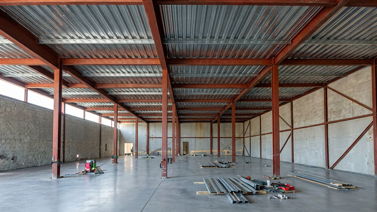 O steel deck é uma solução estrutural que substitui a laje tradicional com mais eficiência porque combina aço e concreto em um sistema único, eliminando formas convencionais, reduzindo escoramentos e acelerando o processo construtivo. Esse sistema permite maior rapidez de execução, menor desperdício de materiais e excelente desempenho estrutural, tornando-se uma das tecnologias mais modernas da construção civil, especialmente quando associado a estruturas metálicas. Cada vez mais utilizado em projetos residenciais, comerciais e industriais, o steel deck representa uma evolução na forma de construir pavimentos e coberturas. Neste guia completo, você entenderá como funciona, quais são suas vantagens, quando utilizar e por que empresas especializadas como a AGS Metálica são essenciais para garantir resultados seguros e eficientes. O que é o steel deck O steel deck é um sistema de laje mista composto por chapas de aço galvanizado perfiladas e uma camada de concreto estrutural. A chapa metálica possui dupla função: atua como fôrma durante a concretagem e, após a cura do concreto, passa a funcionar como armadura positiva da laje. Na prática, isso significa que o elemento metálico permanece incorporado à estrutura final, diferente das formas tradicionais de madeira que são removidas após a concretagem. Esse sistema normalmente inclui: • Chapas metálicas perfiladas • Concreto estrutural • Conectores de cisalhamento • Armaduras complementares quando necessário • Vigas metálicas de apoio A união entre aço e concreto cria um comportamento estrutural composto, aumentando resistência e eficiência do conjunto. Como funciona a laje steel deck O funcionamento do steel deck baseia-se na ação conjunta entre aço e concreto. Durante a execução: 1. As chapas metálicas são fixadas sobre as vigas estruturais. 2. Elas servem como plataforma de trabalho para as equipes. 3. O concreto é lançado sobre as chapas. 4. Após a cura, o aço e o concreto passam a atuar como um único elemento estrutural. Essa interação ocorre porque o perfil da chapa possui relevos e geometria específica que permite aderência ao concreto, garantindo transferência de esforços entre os materiais. O resultado é uma laje leve, resistente e com excelente desempenho estrutural. Diferença entre steel deck e laje tradicional A principal diferença entre o steel deck e a laje convencional está na metodologia construtiva. Na laje tradicional: • Utilizam-se formas de madeira ou metálicas removíveis • É necessário escoramento intenso • Há maior consumo de concreto • O tempo de execução é maior • Existe maior geração de resíduos No steel deck: • A chapa metálica substitui a forma • O escoramento é reduzido ou eliminado • O consumo de materiais é otimizado • O processo é mais rápido • O desperdício é menor Além disso, o steel deck combina resistência do concreto à compressão com resistência do aço à tração, resultando em um sistema estrutural mais eficiente que muitos métodos convencionais. Por que o steel deck substitui a laje tradicional com eficiência Existem vários fatores que tornam o steel deck uma alternativa eficiente. Eliminação de formas removíveis A chapa metálica funciona como forma permanente, dispensando madeira e reduzindo etapas construtivas. Isso reduz custos, tempo e desperdício de materiais, além de simplificar a logística do canteiro. Redução de escoramentos Em muitos casos, o steel deck dispensa escoramento intenso, o que acelera a execução e melhora a segurança da obra. Menos escoras significa mais espaço livre para circulação de trabalhadores e equipamentos. Rapidez de execução A instalação das chapas é rápida e prática, permitindo avanço acelerado da obra. Após a montagem, a laje já pode receber concreto imediatamente, reduzindo o tempo total de construção. Plataforma de trabalho imediata As chapas metálicas criam uma superfície segura para circulação das equipes logo após a instalação. Isso permite que diferentes etapas da obra ocorram simultaneamente, aumentando a produtividade. Menor peso estrutural O steel deck possui excelente relação resistência-peso, sendo mais leve que lajes maciças tradicionais. Essa característica reduz cargas sobre fundações e estruturas, podendo gerar economia em toda a obra. Vantagens estruturais do steel deck O desempenho estrutural é um dos principais motivos da popularidade desse sistema. Entre as vantagens estão: • Alta resistência mecânica • Maior capacidade de carga • Possibilidade de maiores vãos • Redução de fissuras • Melhor comportamento estrutural global A combinação entre aço e concreto cria uma laje mais leve e resistente que sistemas convencionais. Isso permite projetos mais eficientes e econômicos. Economia de materiais e redução de custos O steel deck contribui para economia de várias formas. Primeiro, reduz o consumo de concreto, pois o perfil metálico diminui o volume necessário em comparação com lajes maciças. Segundo, elimina custos com formas removíveis e parte da mão de obra associada. Terceiro, reduz desperdícios e retrabalho. A soma desses fatores pode gerar economia significativa no custo global da obra. Sustentabilidade na construção A sustentabilidade é um diferencial importante do steel deck. O sistema gera menos resíduos, utiliza menos madeira e permite uso de aço reciclável, reduzindo impacto ambiental. Além disso, a eficiência construtiva reduz consumo de recursos e energia durante a execução. Essas características tornam o steel deck alinhado com práticas modernas de construção sustentável. Segurança durante a execução A segurança no canteiro também melhora com o uso do steel deck. A plataforma metálica cria superfície estável para circulação, reduzindo riscos de acidentes. A redução de escoramentos e materiais soltos também contribui para um ambiente mais organizado e seguro. Aplicações do steel deck em projetos residenciais Embora muito utilizado em edifícios comerciais e industriais, o steel deck também é excelente para residências. Entre as aplicações estão: • Pavimentos superiores de casas • Mezaninos • Varandas estruturais • Garagens • Coberturas acessíveis • Ampliações e reformas Residências com estrutura metálica se beneficiam ainda mais desse sistema, pois ele se integra perfeitamente ao projeto estrutural. Integração com estruturas metálicas O steel deck apresenta desempenho máximo quando utilizado em conjunto com estruturas metálicas. Isso ocorre porque ambos os sistemas compartilham características como: • Precisão dimensional • Rapidez de montagem • Industrialização do processo • Redução de peso • Alta resistência Essa integração é uma das especialidades de empresas como a AGS Metálica, que atuam desde o projeto até a execução estrutural. Conforto térmico e acústico Quando corretamente dimensionado e combinado com materiais de isolamento, o steel deck pode apresentar excelente desempenho térmico e acústico. O sistema permite inclusão de: • Mantas acústicas • Contrapisos específicos • Revestimentos técnicos Isso garante conforto equivalente ou superior às lajes tradicionais. Durabilidade e vida útil O aço galvanizado utilizado no steel deck possui alta resistência à corrosão, especialmente quando protegido e especificado corretamente. A durabilidade do sistema é elevada, podendo acompanhar toda a vida útil da edificação com manutenção mínima. Além disso, o concreto protege o aço após a cura, aumentando ainda mais a resistência do conjunto. Flexibilidade arquitetônica Outro grande benefício do steel deck é a liberdade arquitetônica. O sistema permite: • Vãos maiores • Menor número de pilares • Layouts mais abertos • Soluções arquitetônicas modernas Isso possibilita projetos mais sofisticados e personalizados. Quando o steel deck é mais indicado O uso do steel deck é especialmente recomendado em situações como: • Obras com prazo reduzido • Projetos com estrutura metálica • Construções com grandes vãos • Reformas e ampliações • Obras com necessidade de redução de peso • Empreendimentos que buscam sustentabilidade Cada projeto deve ser avaliado tecnicamente para garantir a melhor solução estrutural. Comparação entre steel deck e laje maciça Uma comparação simples ajuda a entender as diferenças. Steel deck: • Execução rápida • Menor peso • Menos desperdício • Menor escoramento • Alta resistência • Integração com estrutura metálica Laje maciça tradicional: • Execução mais lenta • Maior consumo de concreto • Maior peso estrutural • Necessidade de formas removíveis • Mais etapas construtivas Na maioria dos casos modernos, o steel deck apresenta melhor relação custo-benefício. Importância do projeto estrutural especializado Apesar das vantagens, o steel deck exige engenharia especializada. O dimensionamento correto depende de fatores como: • Vão estrutural • Cargas previstas • Tipo de perfil metálico • Espessura do concreto • Conectores estruturais • Normas técnicas aplicáveis Por isso, a escolha de uma empresa experiente é fundamental para segurança e desempenho. O papel da AGS Metálica na execução de steel deck Empresas especializadas como a AGS Metálica possuem conhecimento técnico e experiência para garantir que o steel deck seja executado com máxima eficiência. Entre os diferenciais estão: • Projeto estrutural preciso • Fabricação de componentes metálicos • Equipe técnica qualificada • Cumprimento de normas técnicas • Otimização de custos e prazos Essa expertise é essencial para que todas as vantagens do sistema sejam plenamente aproveitadas. O futuro das lajes na construção civil A tendência global da construção civil é a industrialização dos processos, buscando maior produtividade, sustentabilidade e previsibilidade. O steel deck representa exatamente essa evolução, substituindo métodos tradicionais por soluções mais inteligentes e eficientes. Com o crescimento das estruturas metálicas no Brasil, a adoção do steel deck tende a aumentar ainda mais nos próximos anos. Conclusão O steel deck substitui a laje tradicional com eficiência porque combina aço e concreto em um sistema estrutural único que elimina formas removíveis, reduz escoramentos, acelera a execução e melhora o desempenho estrutural. Essa tecnologia oferece vantagens como rapidez de obra, economia de materiais, sustentabilidade, segurança e flexibilidade arquitetônica, tornando-se uma das soluções mais modernas da construção civil. Quando executado por empresas especializadas como a AGS Metálica, o steel deck proporciona resultados superiores em qualidade, prazo e eficiência, sendo uma escolha estratégica para projetos residenciais e comerciais que buscam inovação e alto desempenho estrutural. Se desejar, posso criar também outro artigo para a AGS Metálica sobre estrutura metálica residencial, galpões metálicos ou comparativos de custo entre steel deck e laje convencional.